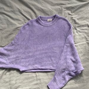 ARITZIA Lilac Cropped Sweater